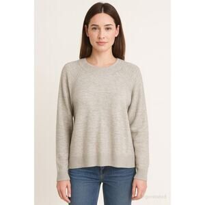 Asos Design Ecru Crewneck Sweater Size UK 16  XL Elevated Neutral Lounge